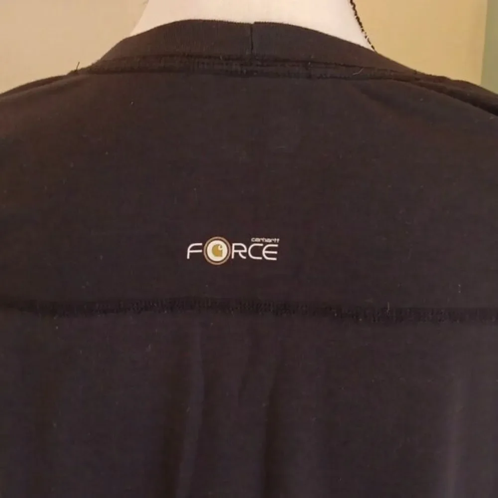 Carhartt Force Black T-Shirt. Athleisure. Athletic. Outdoor
